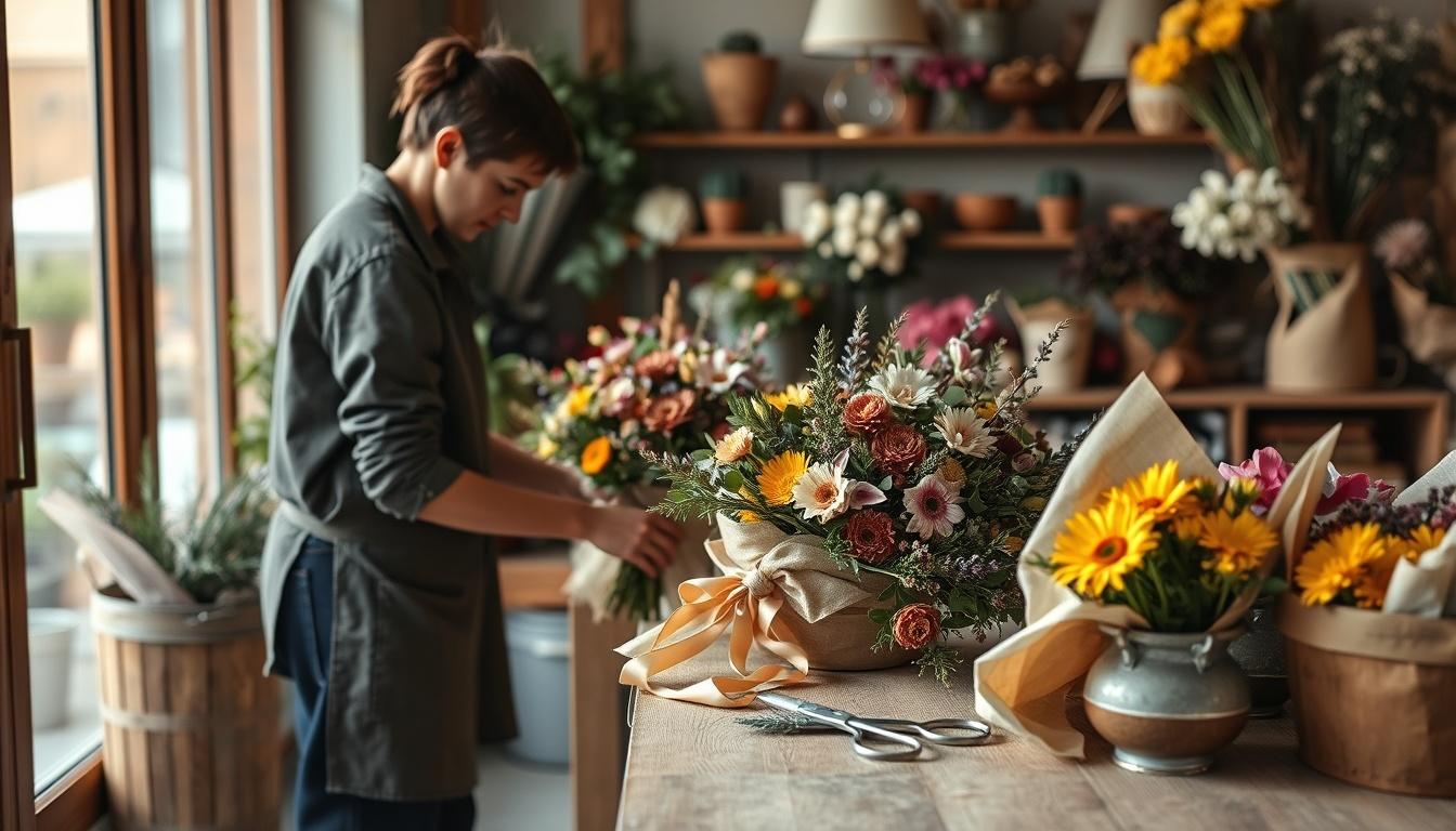 Flores hechas para regalar